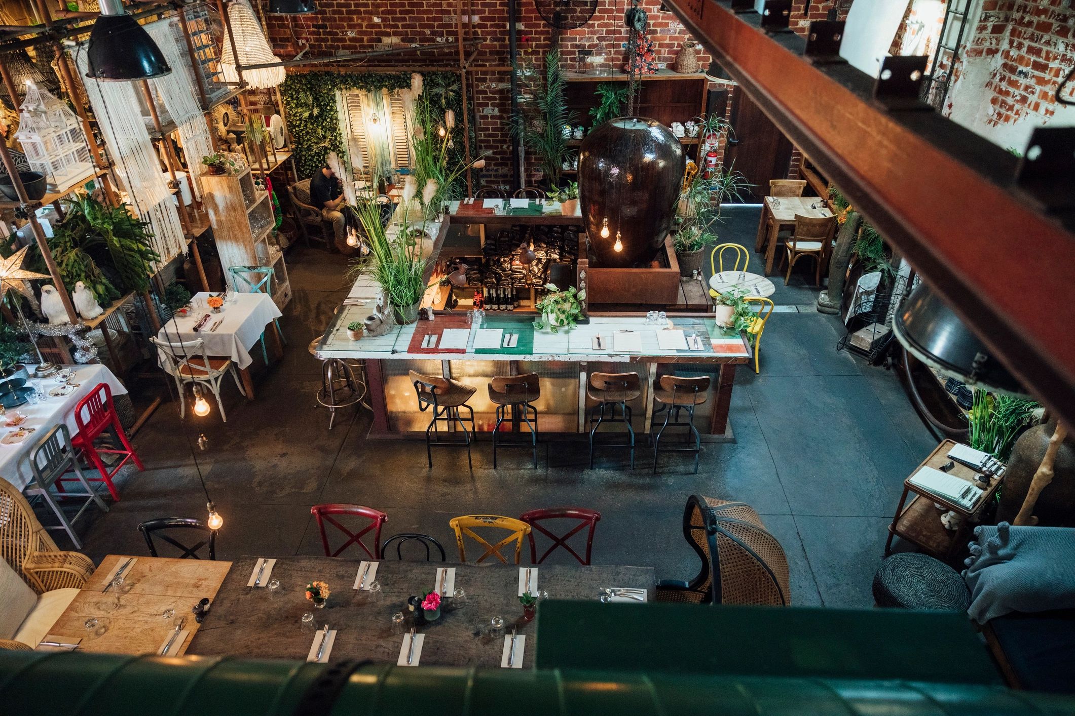 Restaurant dining interior